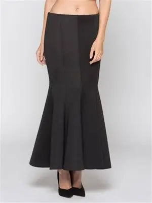 Black Plus Size Maxi Mermaid Skirt,1x My Store