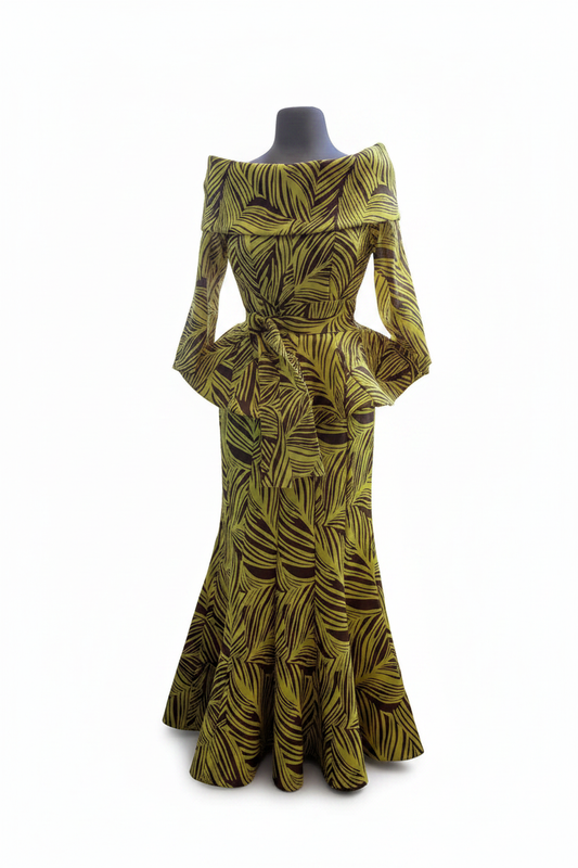 African Print Skirt Set - Even Hemline