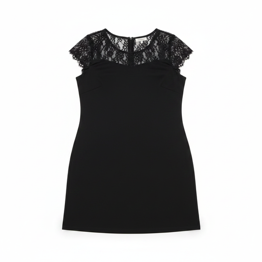 Black Lace Dress - Flat Lay