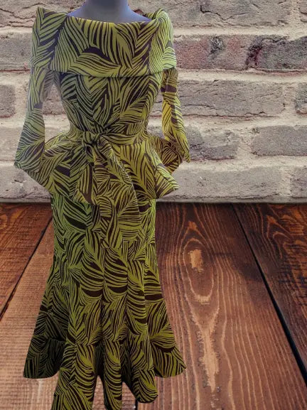 African print skirt set with pedulum waist and mermaid skirt set Fashioned For U