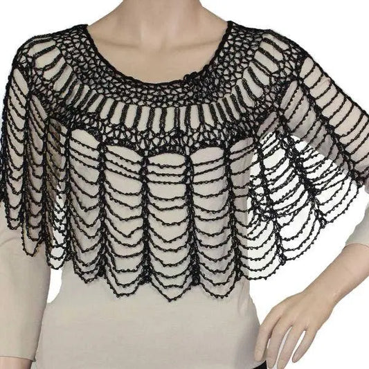 2414 - Shanghai Beaded Evening Ponchos Fashioned For U